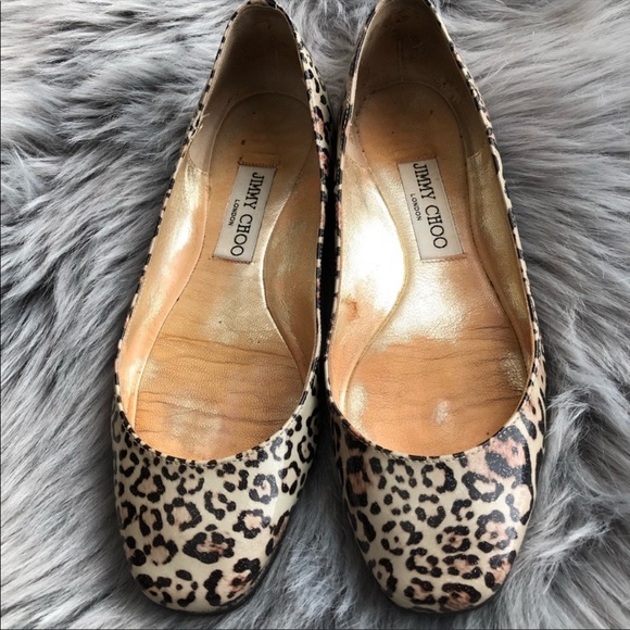 Jimmy Choo Shoes - Authentic Leopard Patent Flats by Jimmy Choo
